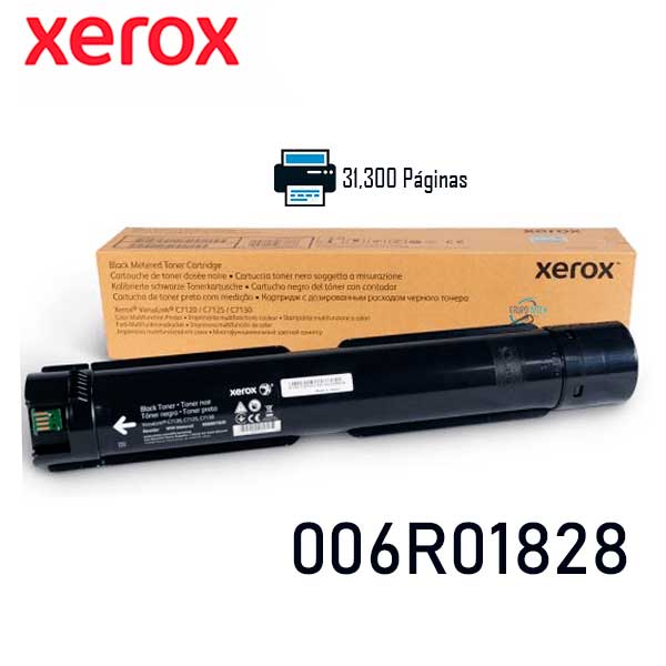Toner Xerox 006R01828 Para C7120/C7125/C7130 Negro 22,200 Paginas