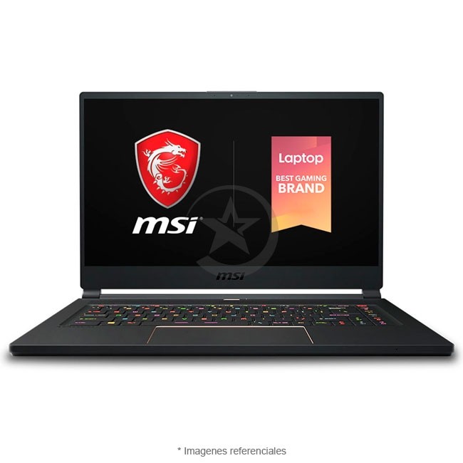 Laptop MSI GS65 Stealth-478 Gaming Core i7-9750H 2.6GHz, RAM 32GB, Sólido SSD 1TB PCIe, Video 6 GB Nvidia GeForce RTX 2060, LED 15.6" Full HD a 240Hz, Windows 10 Home