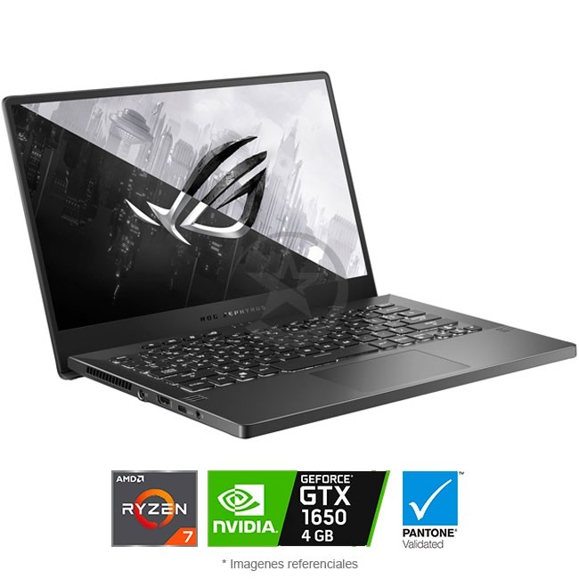Laptop ROG Zephyrus G14, Ryzen 7 4800HS, RAM 16GB SSD 512GB, Video 4GB GTX 1650, LED 14 Full HD, Wind 10 Home