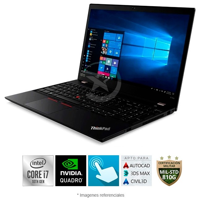 Workstation Lenovo ThinkPad P15s Touch i7-10610U RAM 48GB SSD 512 GB Video 2GB P520 15.6 Full HD Wind 10 Pro