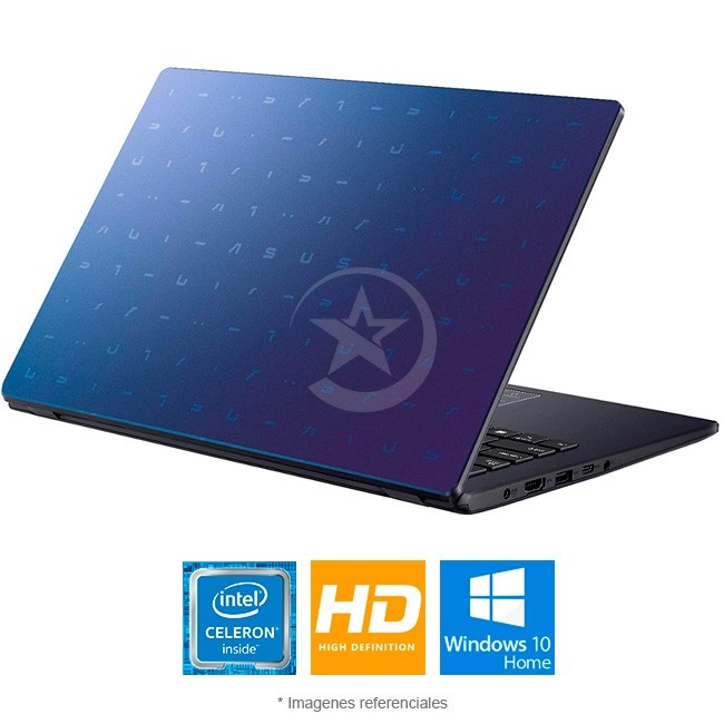 Laptop ASUS E410MA Celeron N4020, RAN 4GB, SSD 128GB Pantalla LED 14 HD Wind 10 Home Azul