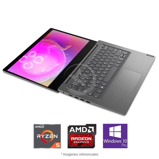 Laptop Lenovo V14 Pro AMD Ryzen 5 4500U 2.3GHz, RAM 12 GB, Disco duro 1 TB, Pantalla LED 14\" HD, Windows 10 Pro SP