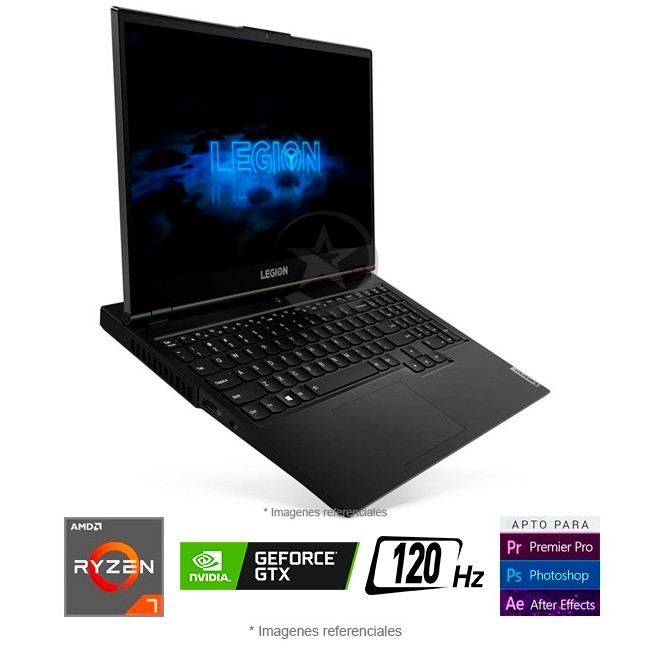 Laptop Legion 5-15ARH05, Ryzen 7 4800H, RAM 12GB SSD 512GB, Video 4GB GTX1650, LED 15.6 Full HD, Wind 10 Home