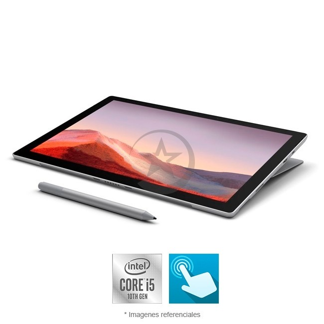Microsoft Surface Pro 7, Intel Core™ i5-1035G4 1.1GHz, RAM 8GB, Sólido SSD 128GB, 2 Cámaras web, Pantalla Touch 12.3" (2736x1824), Windows 10 Home