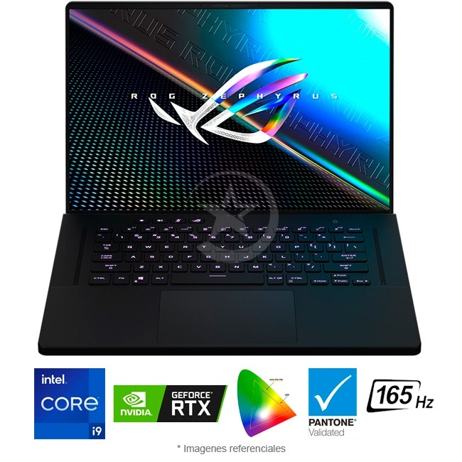 Laptop ASUS ROG Zephyrus M16 GU603HM-211 Intel Core i9-11900H 2.1GHz, RAM 40GB, Sólido SSD 1 TB PCIe, Video 6 GB Nvidia GeForce RTX 3060, LED 16" WQXGA a 165Hz, 100% DCI-P3, Windows 10 Home