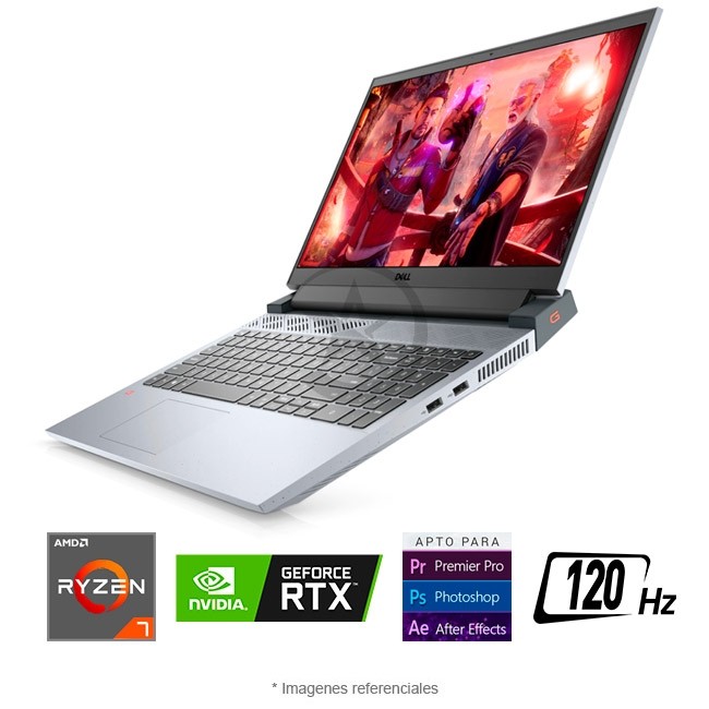 Laptop G15 Ryzen Ryzen 7 5800H RAM 16GB SSD 512GB Video 4GB RTX 3050Ti LED 15.6 FULL HD, Windows 11 HOME
