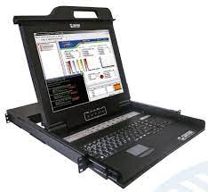 Consola KVM Satra LCD 17", con Teclado y TouchPad 08 Puertos usb/ps2 Rackeable 1U ( 1601011708 )