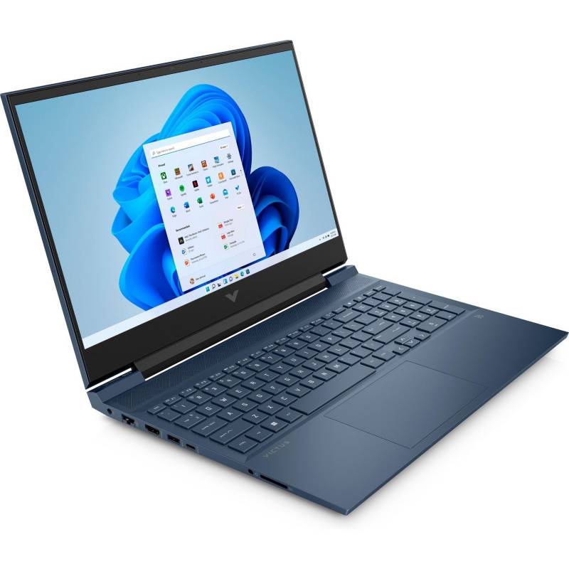 Laptop Gamer HP Victus de 16.1", modelo 16-d1007la, tarjeta gráfica NVIDIA GeForce RTX 3050, procesador Intel Core i7 (12va generación), 16GB RAM, disco sólido de 512GB, cámara web 720p HD, Bluetooth 5.3, entrada HDMI, USB, Wifi, Windows 11