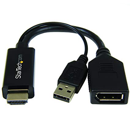 Startech.Com Conversor HDMI a DisplayPort - 4K