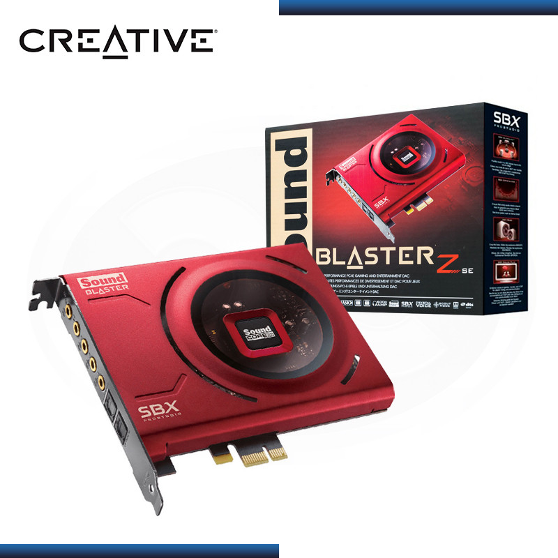 Creative Tarjeta Sonido PCI-E SoundBlaster Z SE Rojo