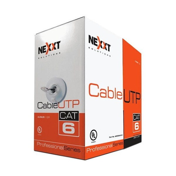Nexxt Essential Cat6 UTP Cable 4P 24AWG CMX 102m GR