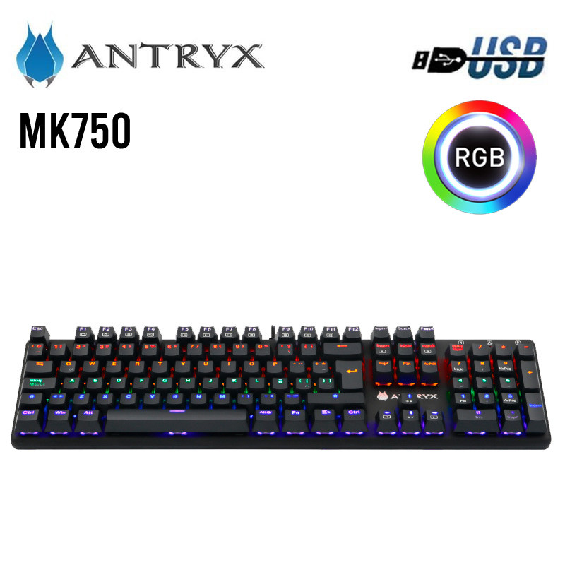 TECLADO Gaming ANTRYX MK750 BLUE MECANICO RGB
