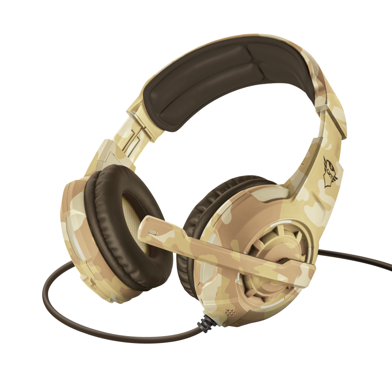 AURICULAR TRUST GXT310D RADIUS GAMING HEADSET, C/MICROFONO, STEREO, BEIGE, 22208