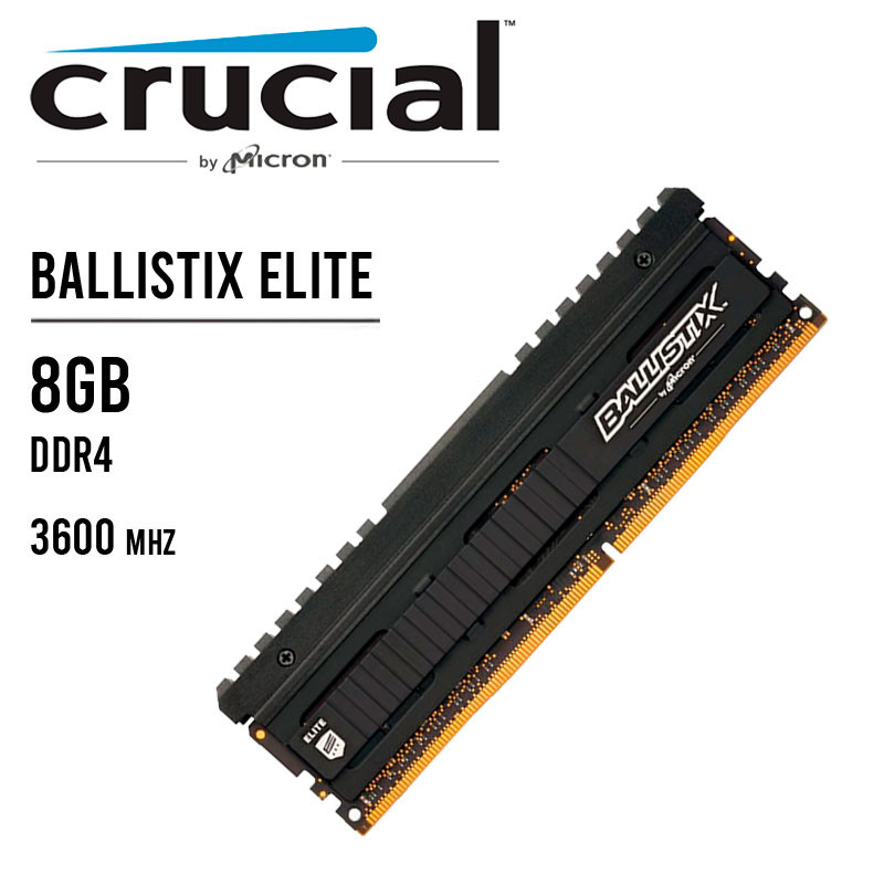 DDR4 CRUCIAL BALLISTIX ELITE 8GB 3600MHZ CL16 BLE8G4D36BEEAK