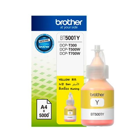 TINTA BROTHER BT-5001Y YELLOW DCP-T300W/500W/700W