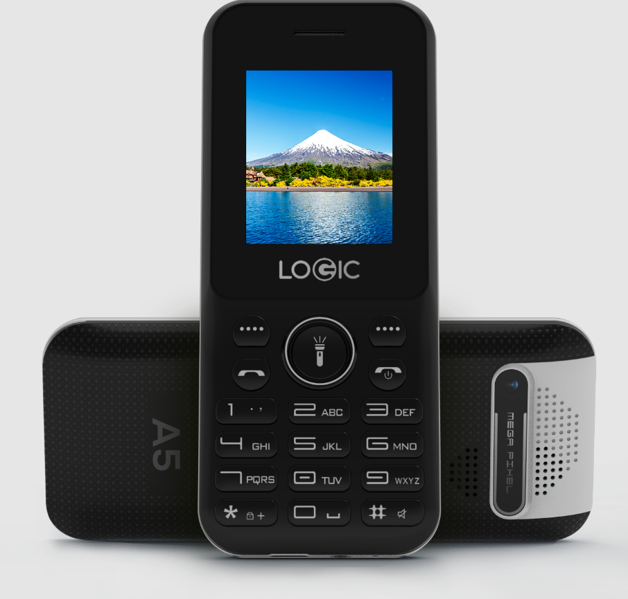CELULAR LOGIC A5 GSM 2G 1.77\" BLACK/WHITE