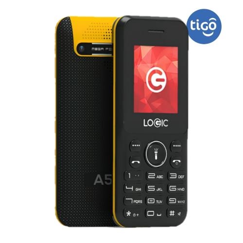 CELULAR LOGIC A5 GSM 2G 1.77" BLACK/YELLOW