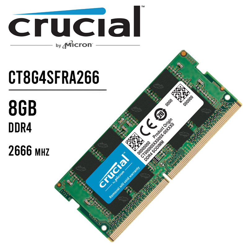 MEMORIA SODIMM DDR4 8GB 2666 CRUCIAL