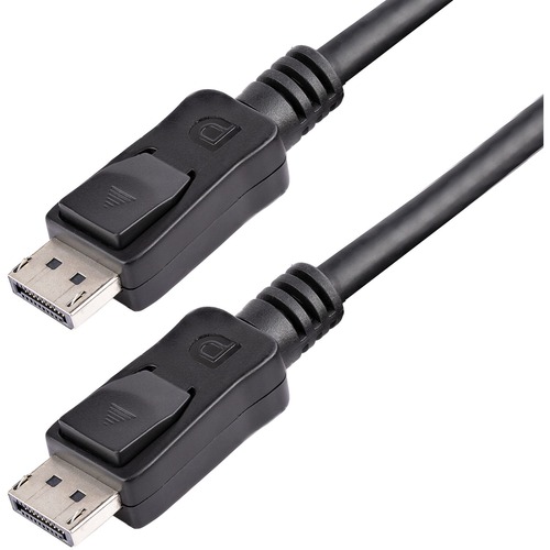 StarTech.com Cable 1,8m Certificado DisplayPort con Pestillo Latches Seguro con Bloqueo para Monitor - 2x Macho DP - Negro