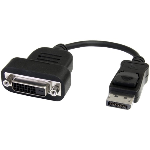 StarTech.com Adaptador Conversor de Video DisplayPort DP a DVI - 1920x1200 - Activo - 1 x 20-pin DisplayPort 1.1a Digital Audio/Video - Male - Negro