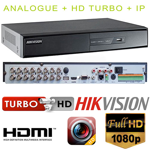 TURBO HD DVR 720P TRIBRIDO 16 Ch. DS-7216HGHI-SH