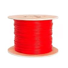 Cable de incendios fplr solido 2x16 rojo - 1000 pies