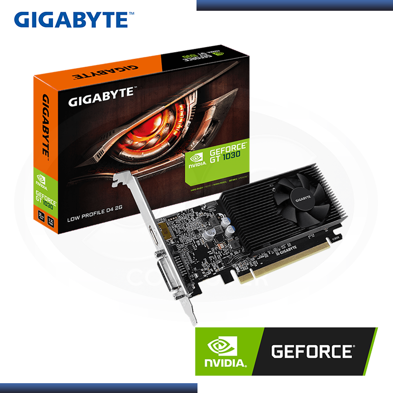 TARJETA DE VIDEO GIGABYTE GV-N1030D4-2GL NVIDIA DDR4 PCI.E HDMI DVI