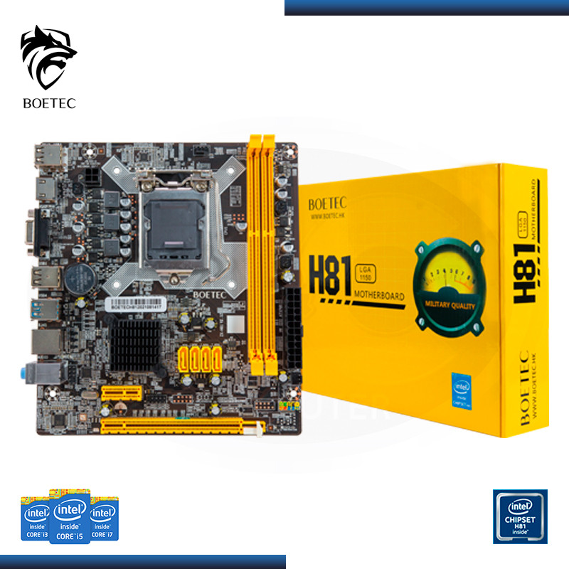 PLACA BOETEC H85 INTEL LGA 1150 / 4TA GEN / DDR3 / HDMI / VGA /M.2
