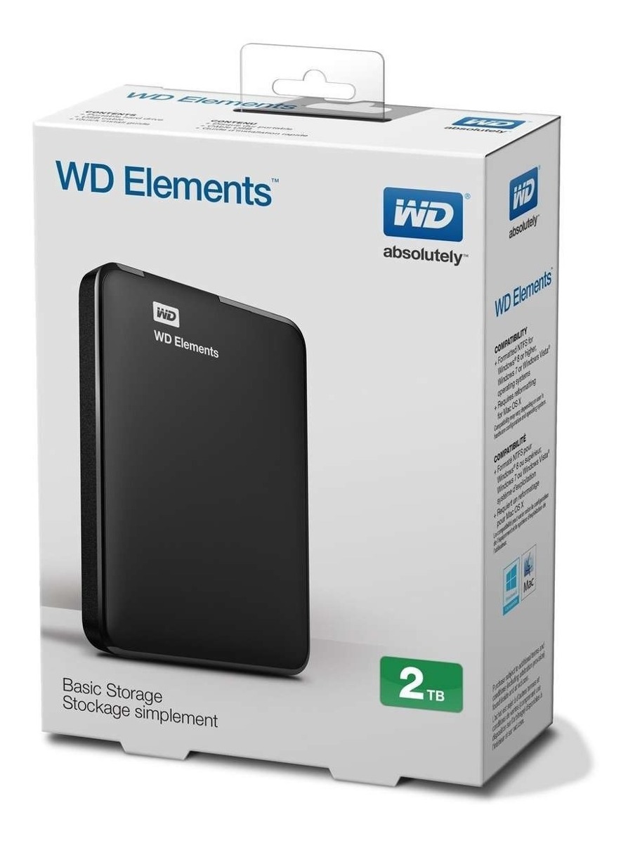 DISCO DURO USB 2TB WD Elements Portable