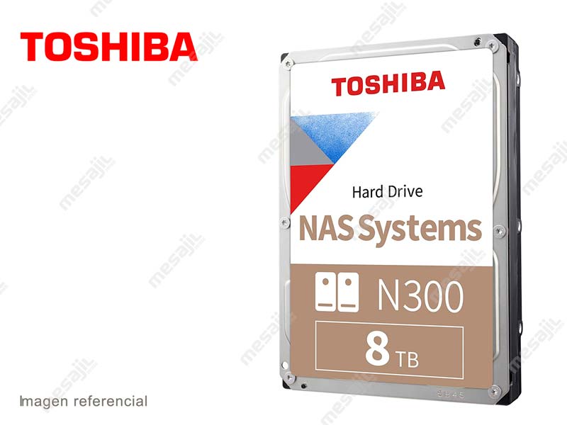 DISCO DURO 3.5 8TB TOSHIBA N300 NAS 256MB