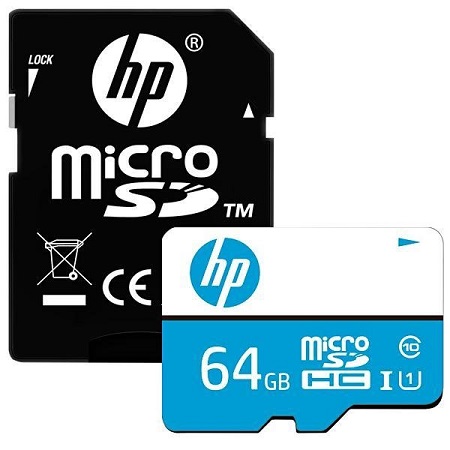 MEMORIA HP MICRO SDHC MI210 U1 64GB CLASS 10 WHITE/BLUE (HFUD064-1U1BA)