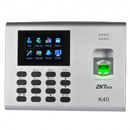 K40, Terminal Control Asistencia y Acceso, 1000 huellas, proximidad, lan (Incluye bateria UPS)
