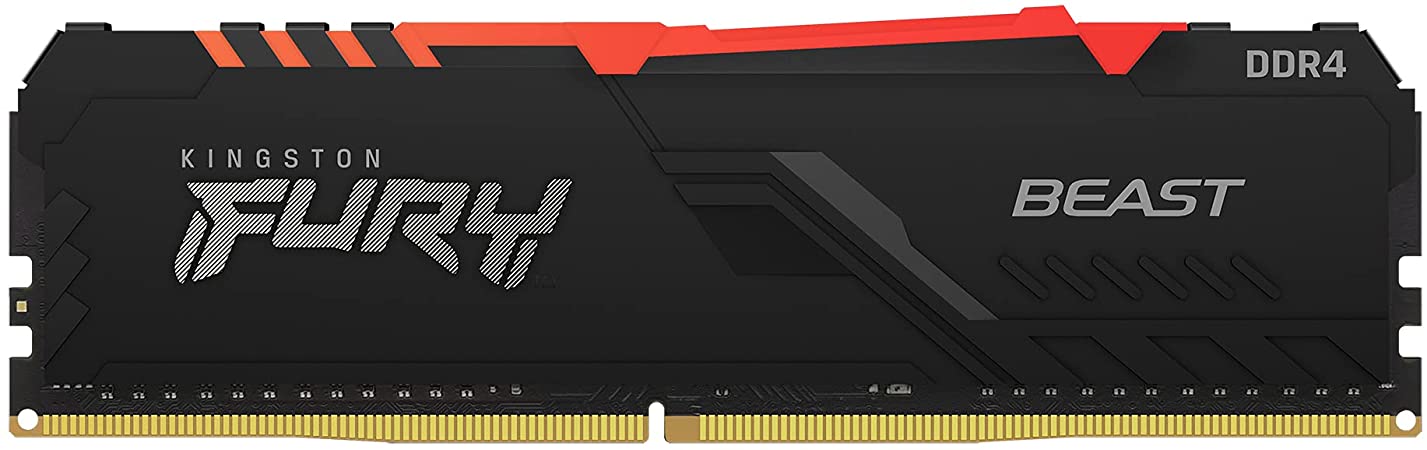 Memoria Ram Kingston Fury Beast RGB, 16GB DDR4 3200 MHz. CL16
