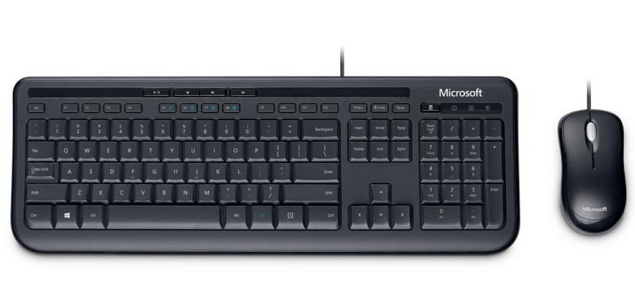 Microsoft Wired Desktop 600 for Business - Juego de teclado y rat�n - USB