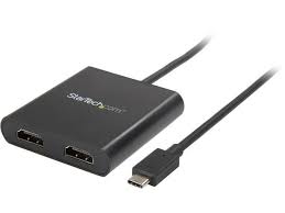 StarTech.com 2-Port Multi Monitor Adapter, USB-C to 2x HDMI Video Splitter, USB Type-C DP Alt Mode to HDMI MST Hub, Dual 4K 30Hz or 1080p 60Hz, Compatible with Thunderbolt 3, Windows Only - Multi Stre