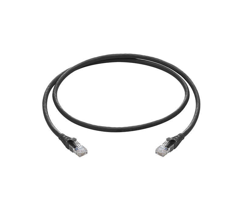 AMP/COMMSCOPE - Patch cord CAT6 LSZH, Color negro, 1 metro