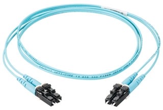 Patch cord LC/LC duplex aqua de 2mts OM4 aqua Panduit
