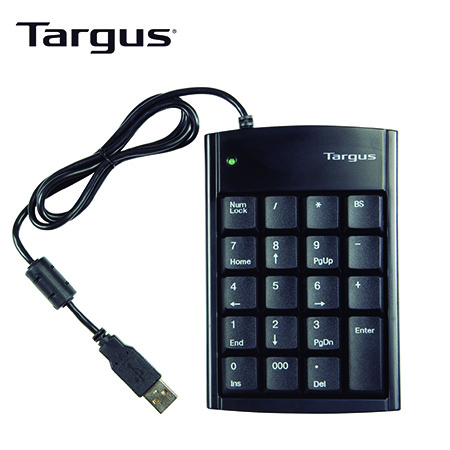 TECLADO NUMERICO TARGUS PAUK10U con HUB 2pt USB