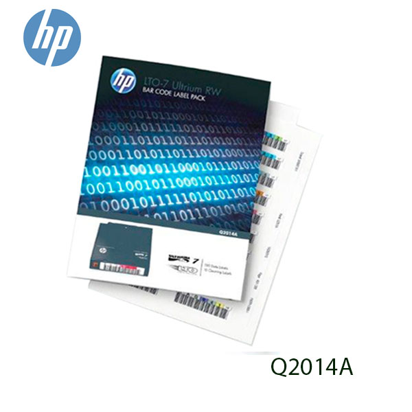 ETIQUETAS HP Q2014A ULTRIUM7 RW BAR CODE PACK