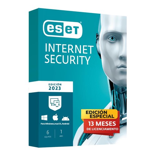 ESET INTERNET 6 PC 2023 13M