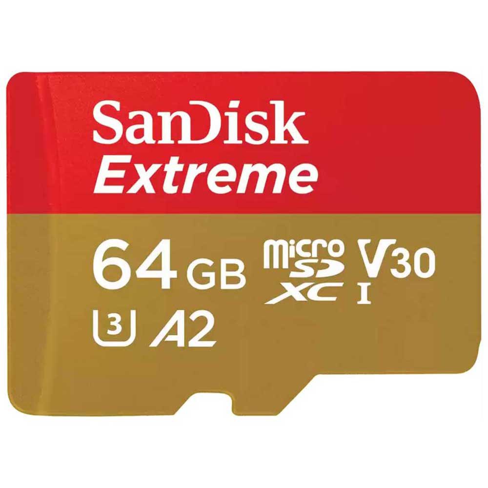 MEMORIA SANDISK MICROSD EXTREME 64GB 170/80MB/SC10UHSU3V30A2