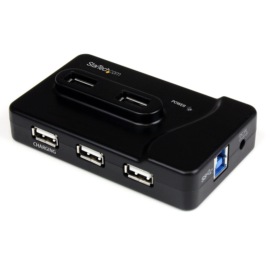 StarTech.com Adaptador Concentrador Hub USB 6 Puertos - 2x USB 3.0 -4x USB 2.0 - 1x USB Cargador de 2A - 6 Total USB Port(s) - 4 USB 2.0 Port(s) - 2 USB 3.0 Port(s) - PC, Mac