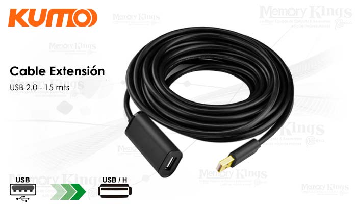 CABLE USB 2.0 Extension 20mt KUMO