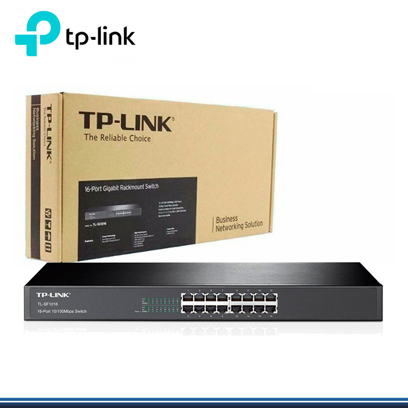 SWITCH TP-LINK TL-SF1016 16 PUERTOS 10/100MBPS RACKEABLE