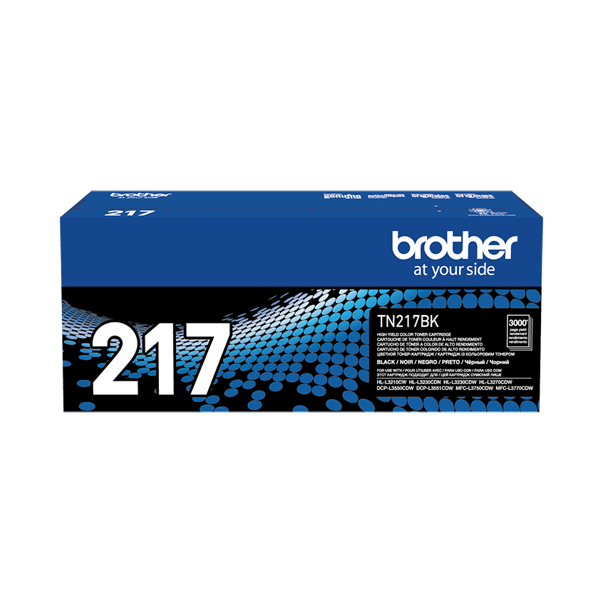 TINTA BROTHER TN217BK  Compat. HL-L3270CDW, DCP-L3551CDW, MFC- L3750CDW BLACK, 3,000 paginas