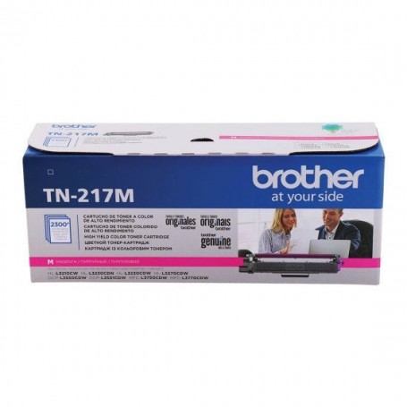 TINTA BROTHER TN217M  Compat. HL-L3270CDW, DCP-L3551CDW, MFC- L3750CDW MAGENTA, 2,300 paginas