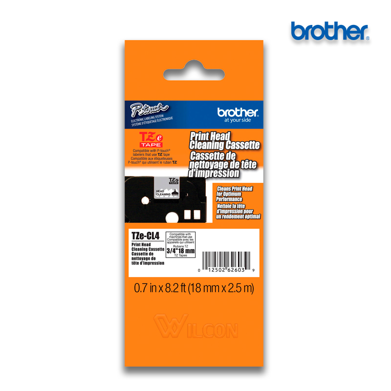 CINTA BROTHER TZE-CL4 Limpiadora de 18mm (3/4"), 100 usos