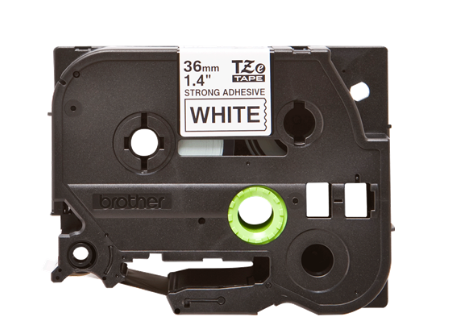 CINTA TZES251 BROTHER  PT-P900W/ P950NW/ D800W, Negro sobre cinta blanca 1" (24mm)