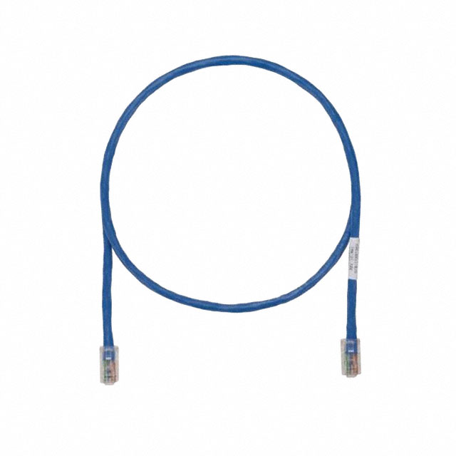 Cat 6 24 AWG UTP Copper Patch Cord, 7 ft, Blue