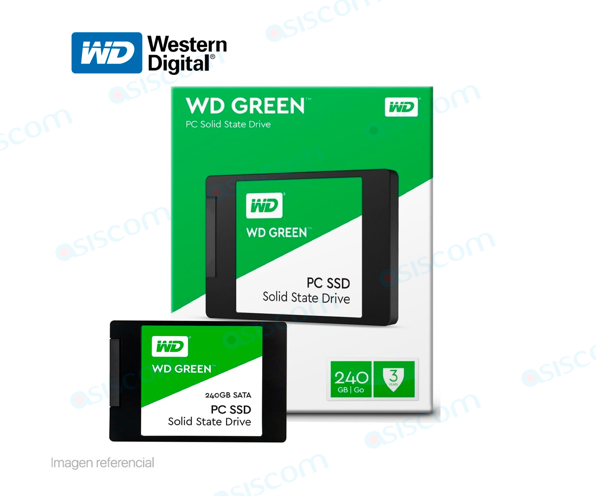 SSD 240GB WD GREEN GO SATA3 2.5″ ( WDS240G2G0A )